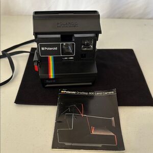 Polaroid Spirit 600 land striped Camera - Black